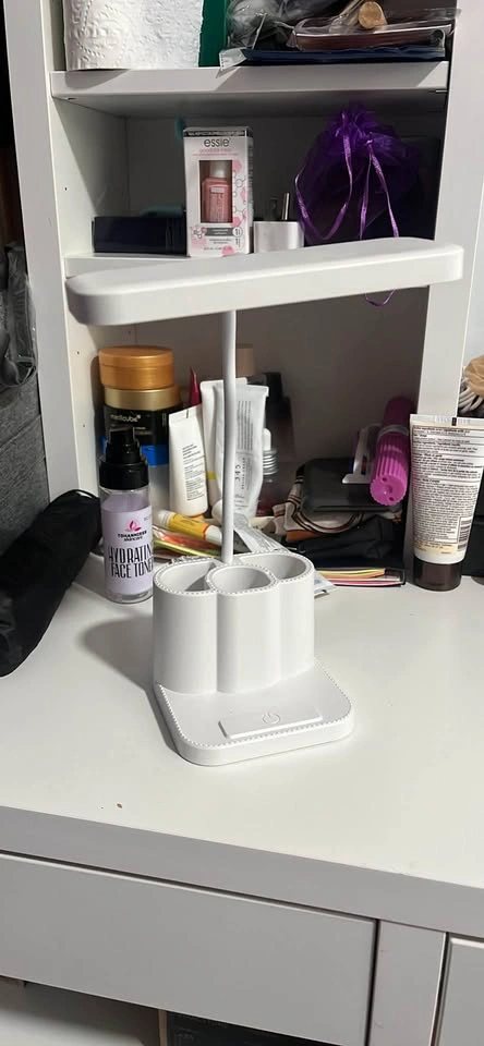 White LED Desk Lamp with Pen Holder - photo 4