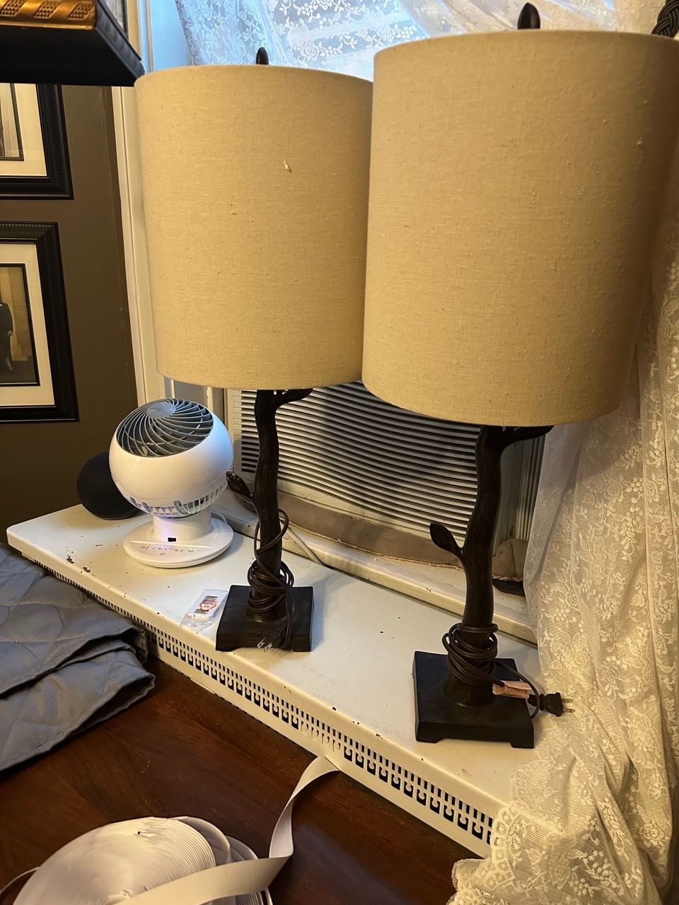 Pair table lamps