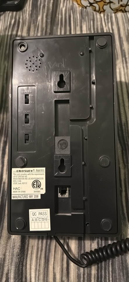 Crosley CR55 Retro Wall-Mount Telephone – Like New - photo 4