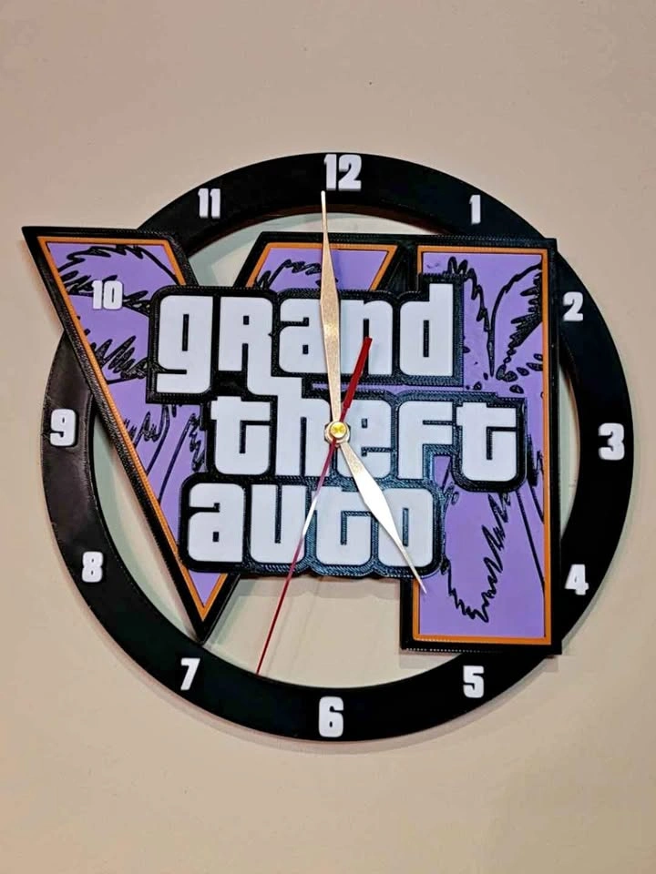 3d printed Gta 6 clock