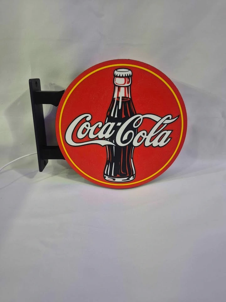 Coca-Cola LED Light Sign — Vintage Style Wall Mount Display - photo 2