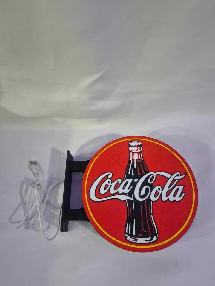 Coca-Cola LED Light Sign — Vintage Style Wall Mount Display - photo 4