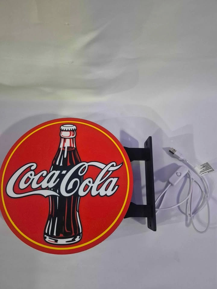 Coca-Cola LED Light Sign — Vintage Style Wall Mount Display - photo 5