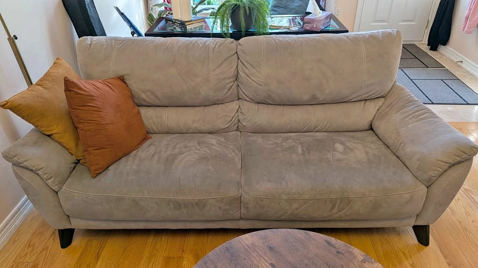 Grey Microfiber Sofa