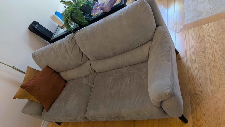 Grey Microfiber Sofa - photo 2