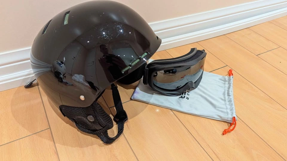 Ski & Snowboard Helmet + Goggles Set (2 Helmets & 2 Goggles) - photo 2