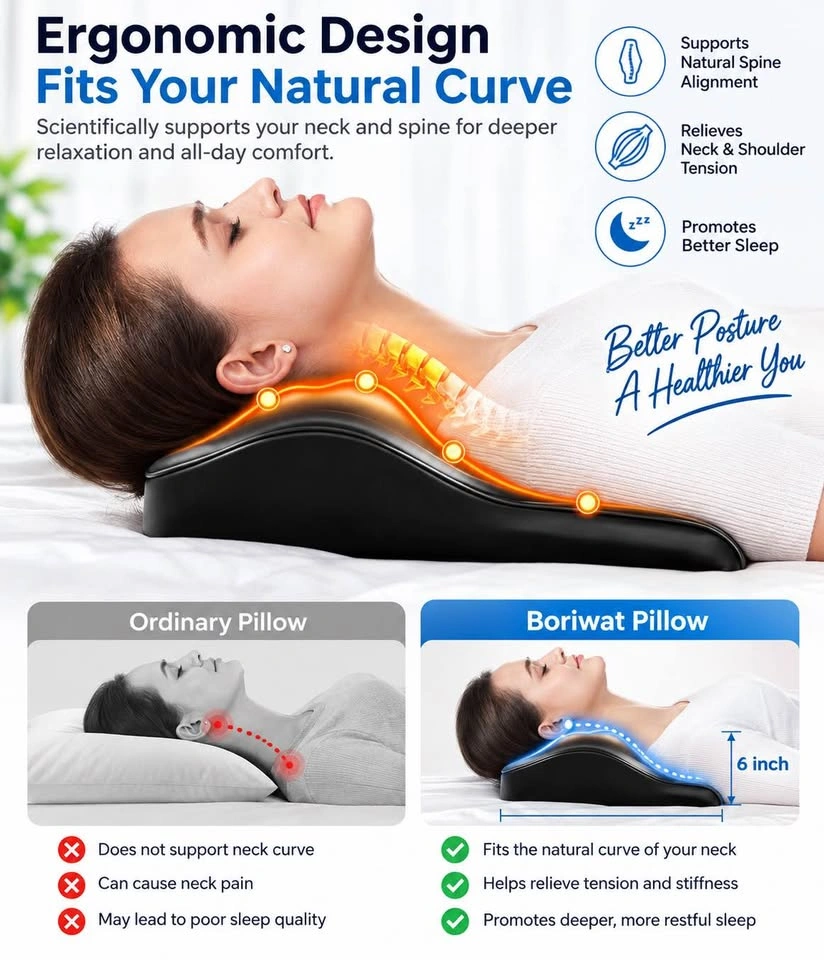 Boriwat Shiatsu Back & Neck Massager with Heat – Deep Kneading - photo 2