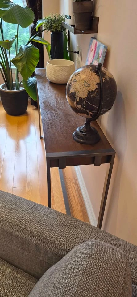 Modern Wood and Metal Console Table - photo 2
