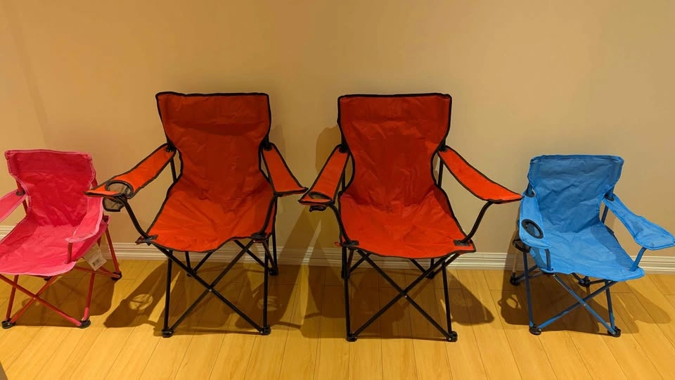 Ozark Trail Folding Camping Chairs - Set of 4 (2 Adult, 2 Kids) - photo 3