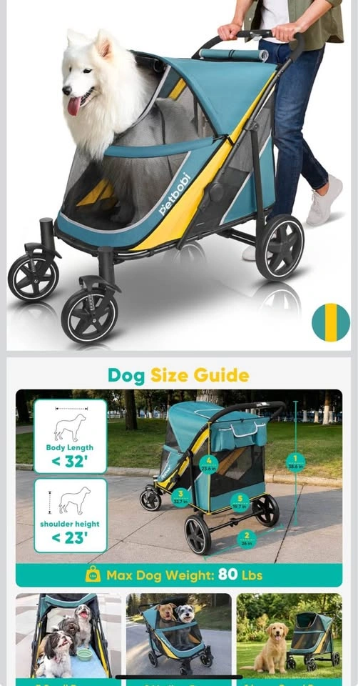 New open box-Dog Stroller for Large & Medium Dogs - photo 4