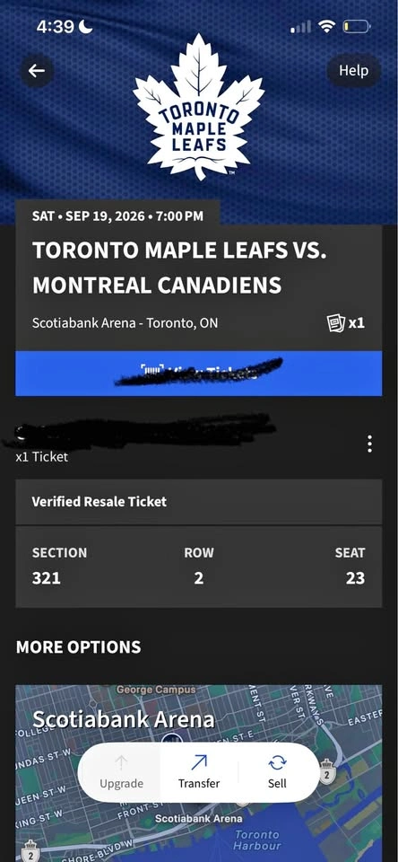 Toronto Maple Leafs Vs Montreal Canadiens Sept 19 2026