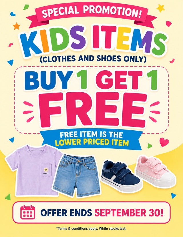 ♻️BOGO for kids cloths and shoes‼️