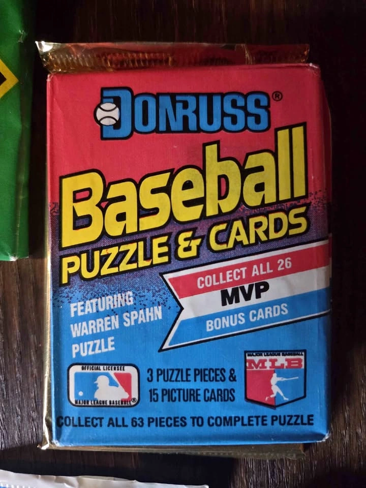 Sealed vintage baseball cards