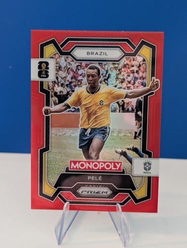 Pelé 2026 Panini Prizm Monopoly FIFA World Cup Red Prizm #16
