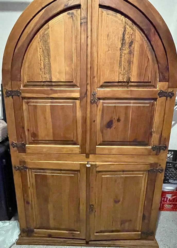 Rustic Solid Wood Armoire