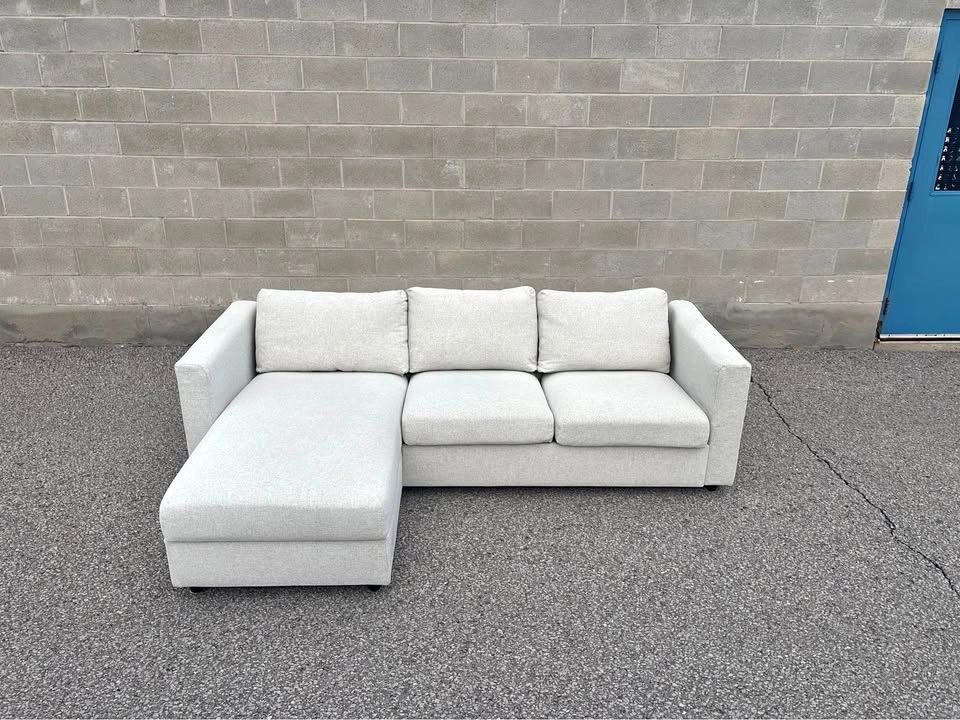 Cream IKEA Sectional Sofa with Storage - Delivery Available