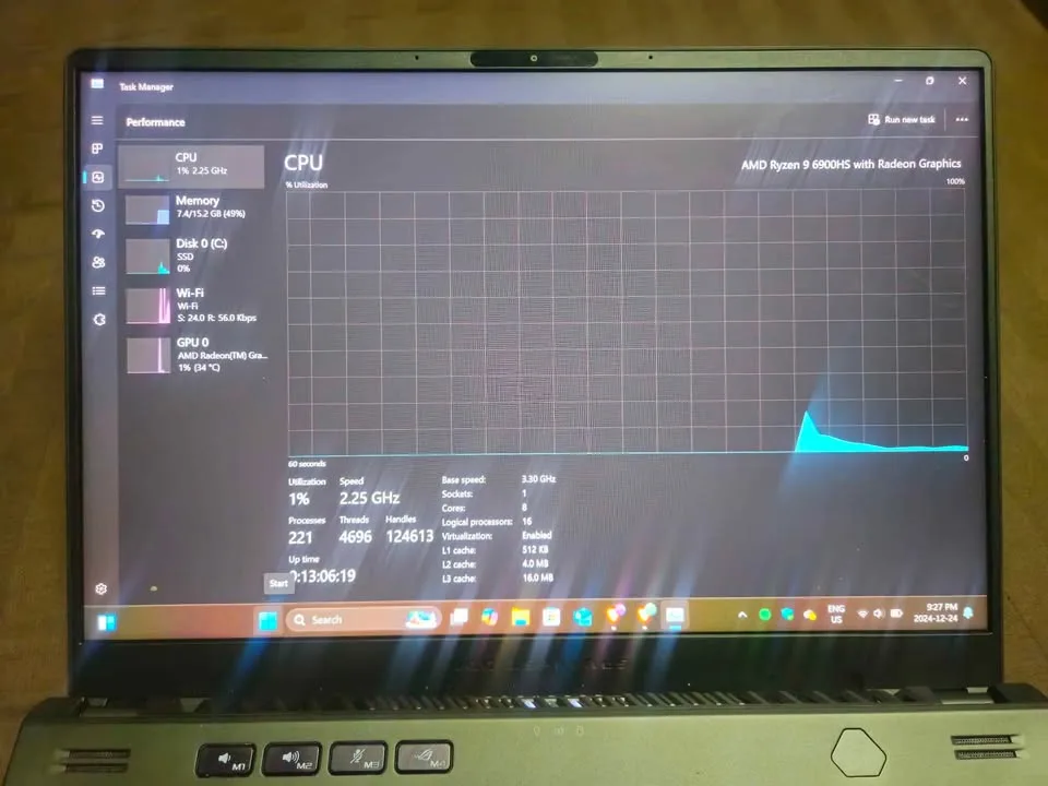 Asus Zephyrus G14 (2022) RX 6700S - Ryzen 9 - 24GB DDR5 image indicator(5)