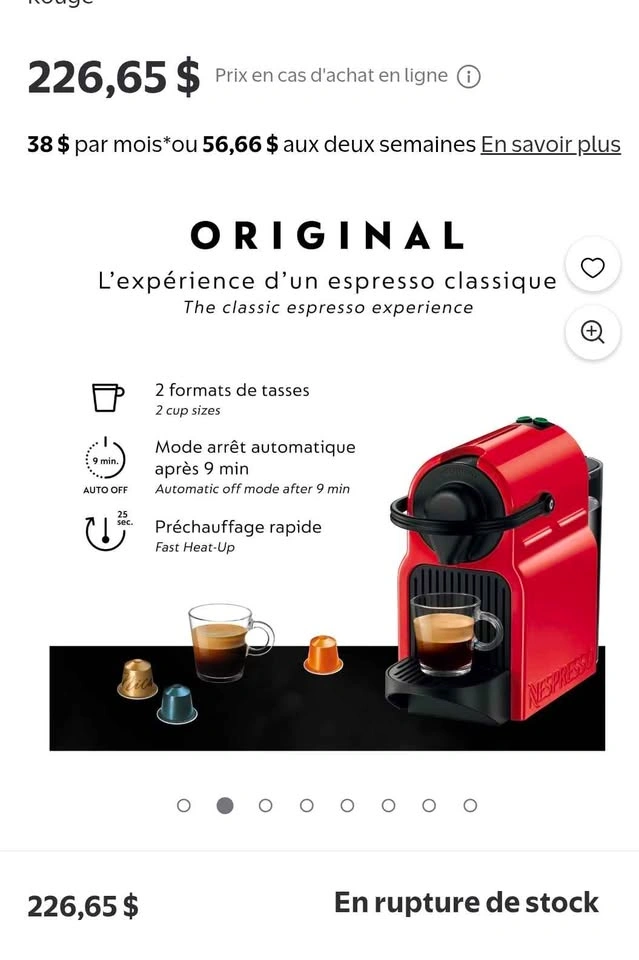 Nespresso Inissia Espresso Machine - photo 2