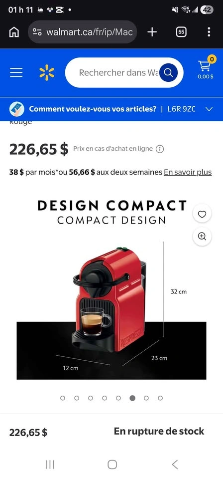 Nespresso Inissia Espresso Machine - photo 4
