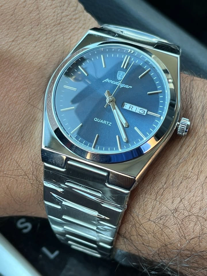 Men's Blue Dial Luxury Style Watch | Brand New | Day & Date - photo 3