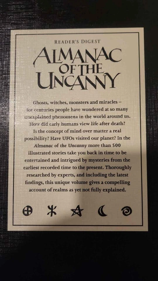 Almanac of the Uncanny first edition hard cover. 1995 - photo 2