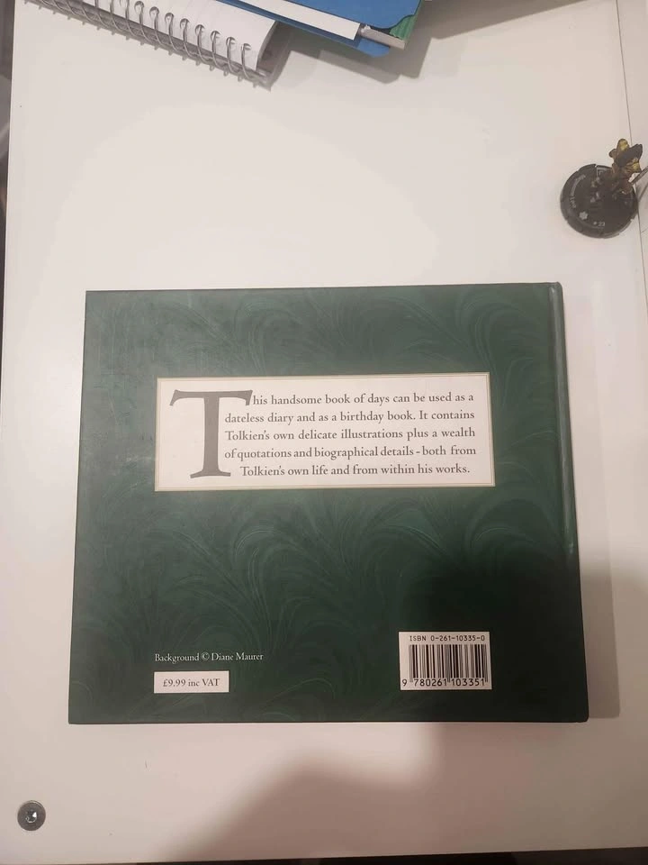 Lord of the Rings J.R.R. Tolkien Book of Days Hardcover - photo 2