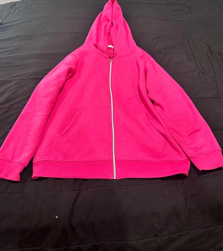 Pink Primark Cares Zip-Up Hoodie – XL - photo 5