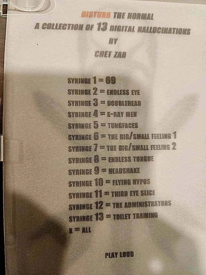 Rare. CHET ZAR DVD #1 ~DISTURB THE NORMAL (TOOL) - photo 2