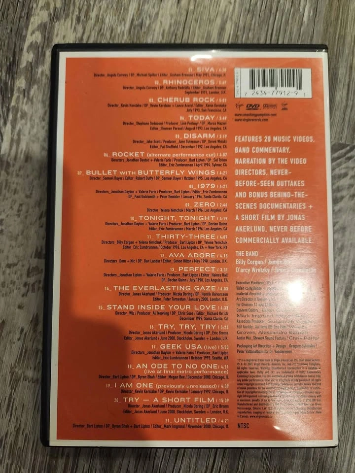 Smashing pumpkins 1991-2000 greatest hits dvd - photo 2
