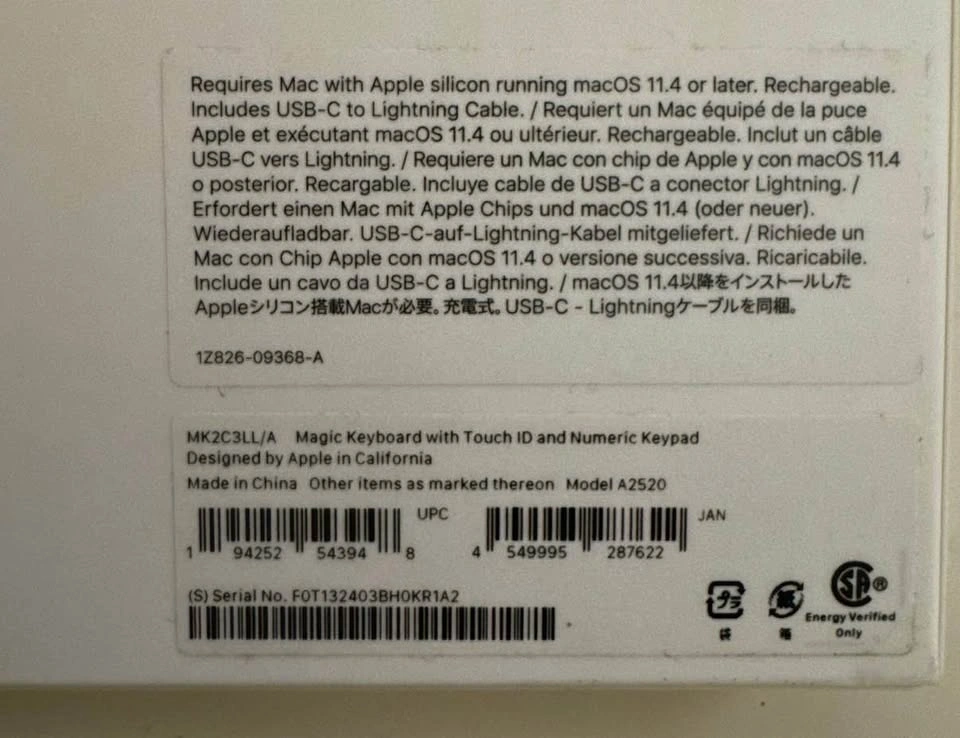 Magic Keyboard with touch ID & Apple mouse bundle - photo 4