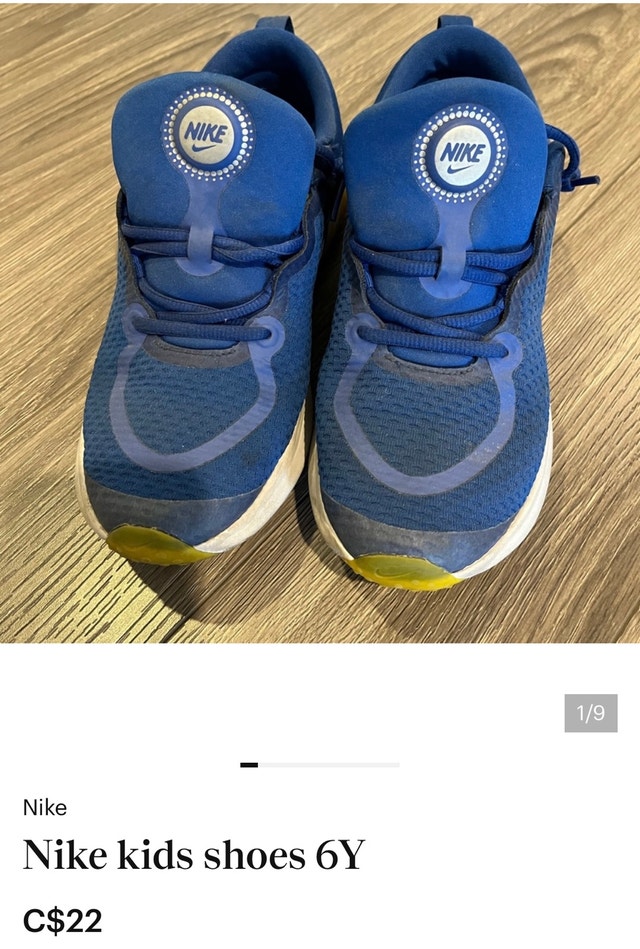 Nike kids shoes 6Y
