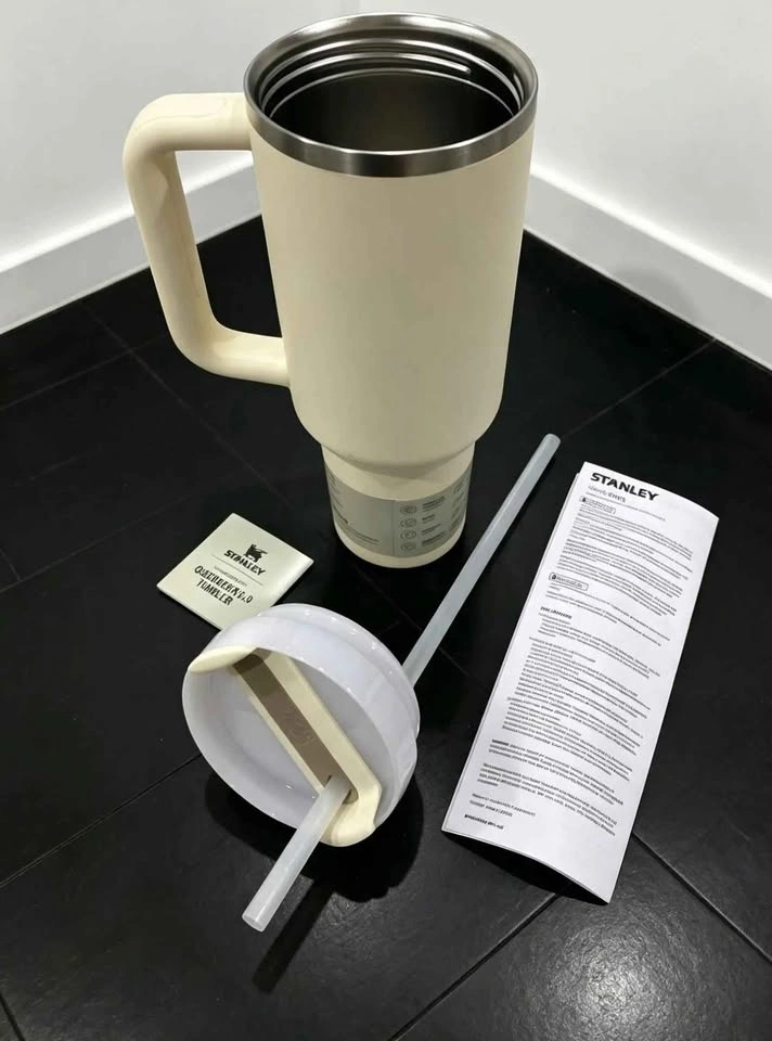 Stanley Quencher H2.0 Tumbler with Handle & Straw 40 oz Cream - photo 3