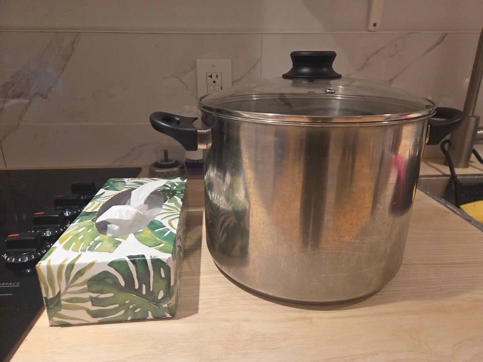 8-Quart Stainless Steel Stock Pot with Glass Lid - photo 2