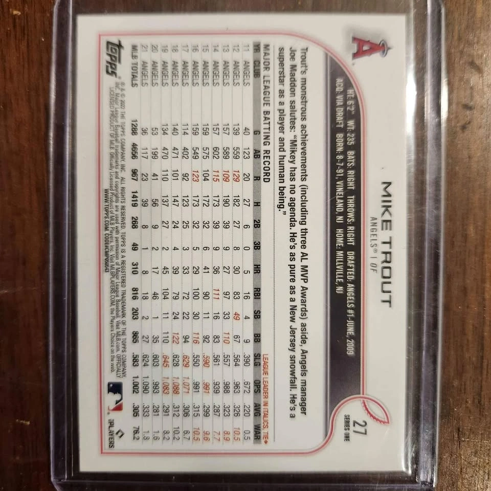 Mike Trout Baseball Cards - photo 5