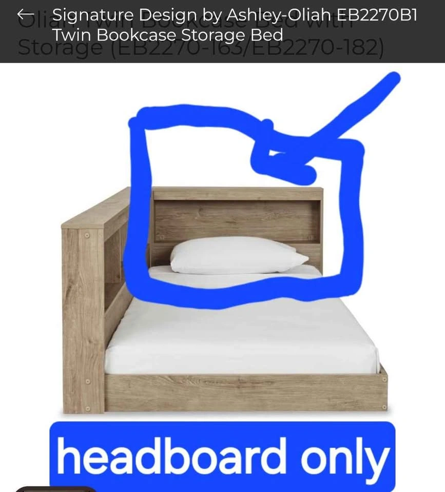 Bookcase headboard - photo 3