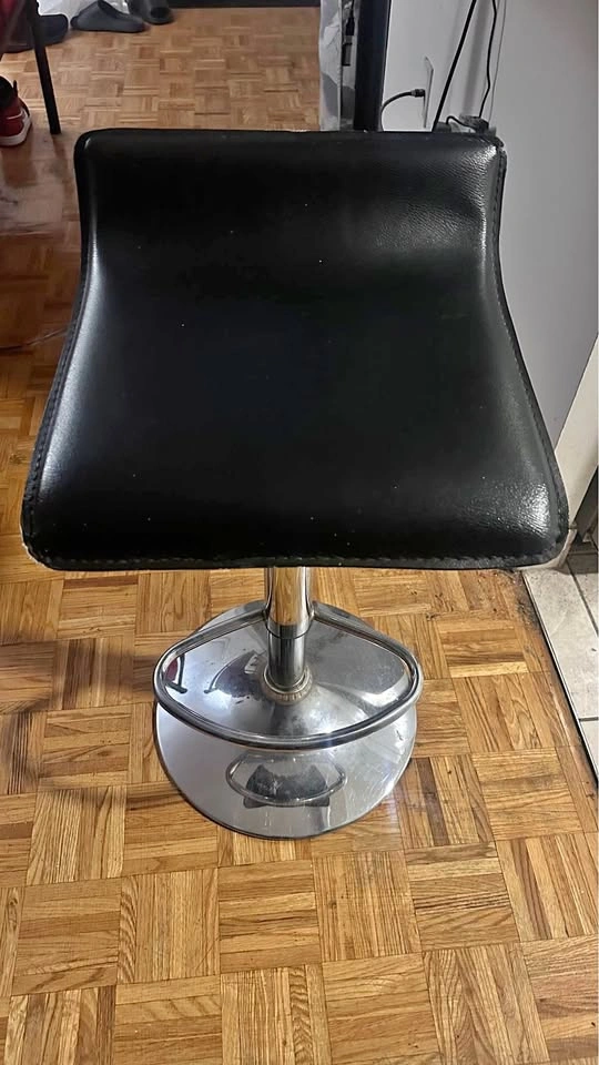 Leather Bar Stool Height Adjustable