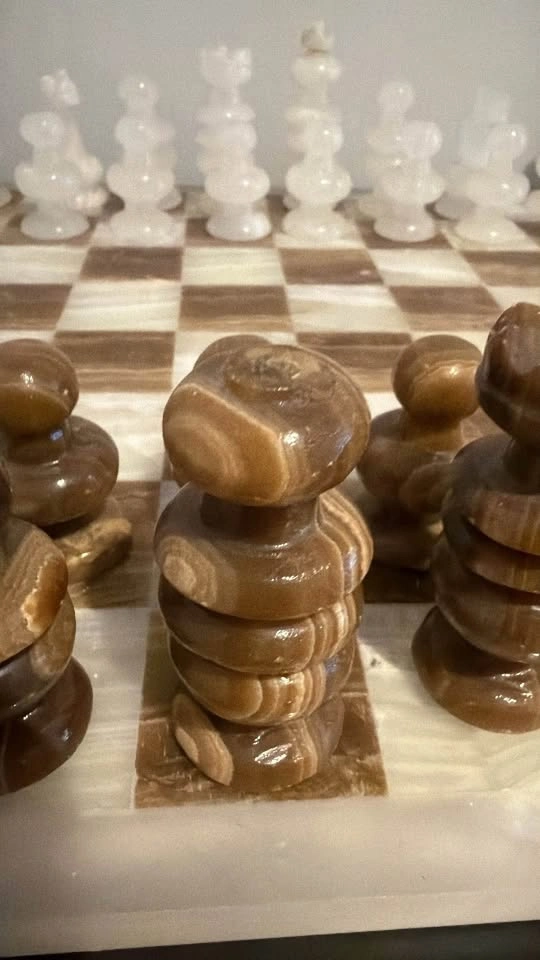Onyx Marble Chess Set - photo 2