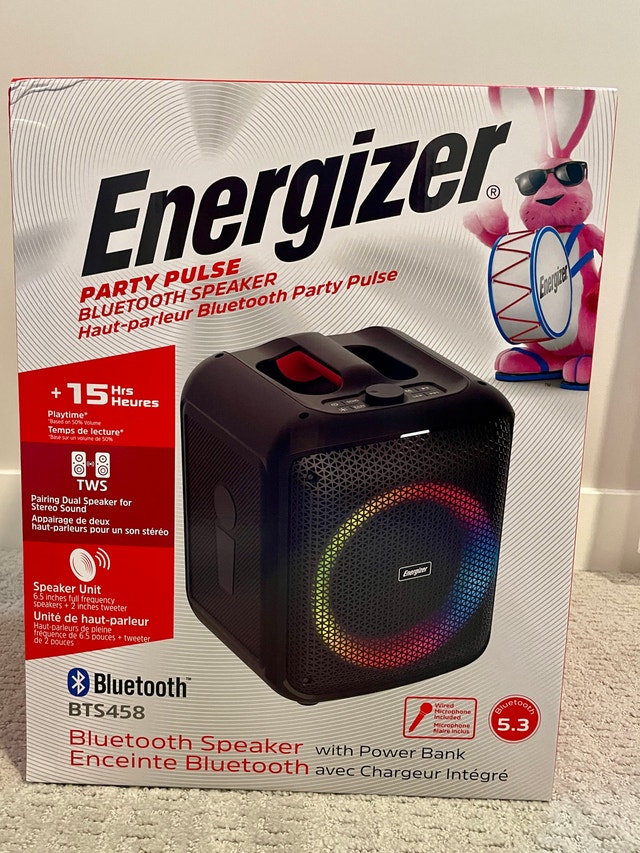 Energizer BTS458 Portable Bluetooth Speaker - photo 2