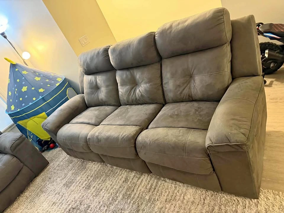 Ashley Reclining Sofa and Loveseat