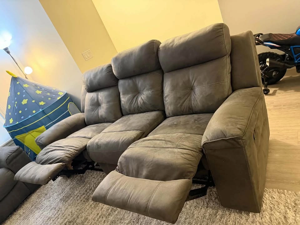 Ashley Reclining Sofa and Loveseat - photo 3