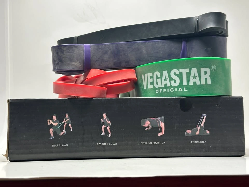 VEGASTAR Pull Up Assist Band Set – 5 Levels – Brand New Sealed - photo 3