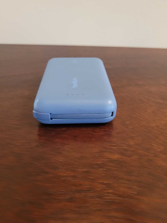 Blue - Belkin BoostCharge Power Bank 10K with Integrated Cable - photo 2