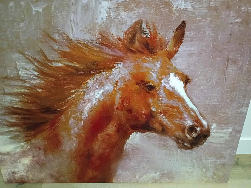 Large Horse Canvas Wall Art - photo 4