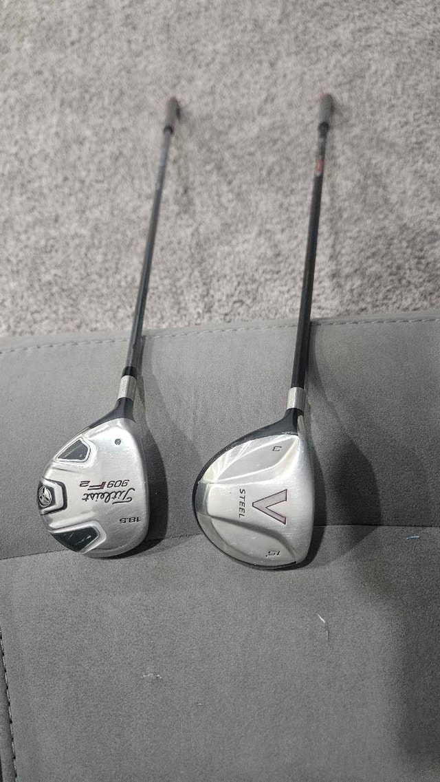 Taylormade 3 Wood and Titleist 5 Wood Left Handed