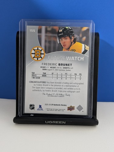 2025-26 SP Authentic Frederic Brunet Future Watch Auto RC /999 - photo 2