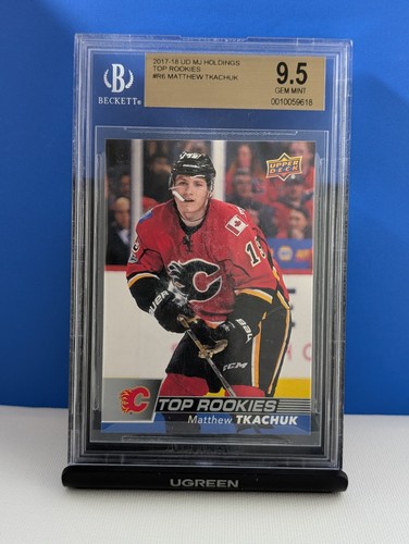Matthew Tkachuk 2017-18 Top Rookies #R-6 BGS 9.5 Calgary Flames