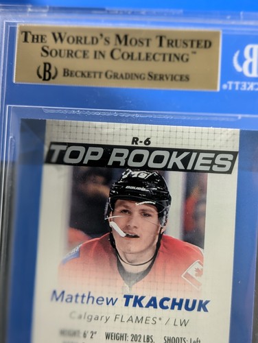 Matthew Tkachuk 2017-18 Top Rookies #R-6 BGS 9.5 Calgary Flames - photo 4