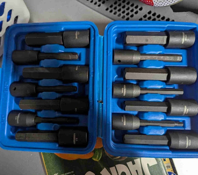 Mastercraft 14-Piece 1/2-inch Drive Hex Bit / Allen Socket Set