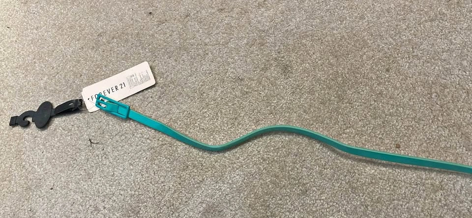 Forever 21 Teal Skinny Belt