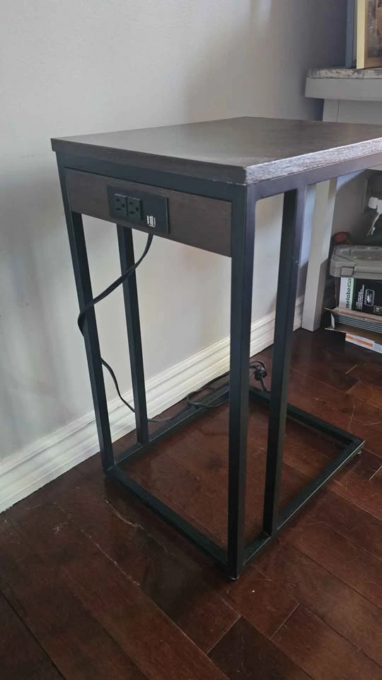 Side table with power outlet - photo 3
